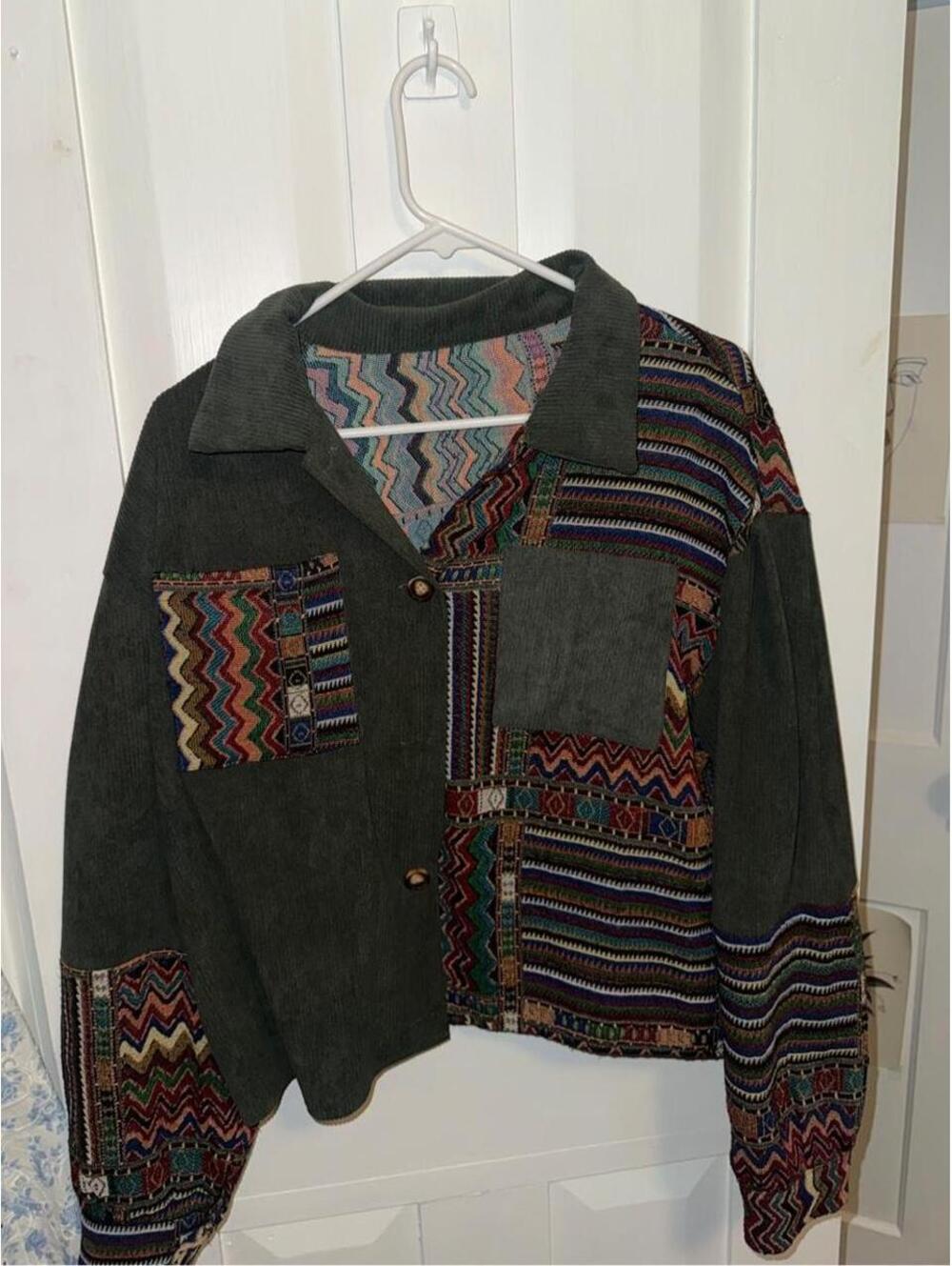 Women's Green and Multi Jacket